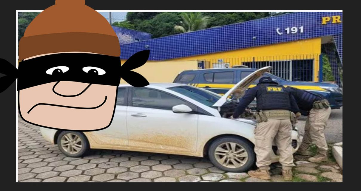 a GOVERNADOR LINDENBERG (ES) carro roubado é recuperado em Teófilo Otoni (MG) fotos PRF E PIXABAY