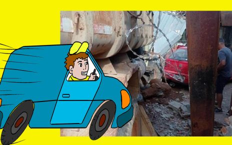 Motorista desmaia ao volante, e caminhão invade tornearia fotos CBMMG e pixabay