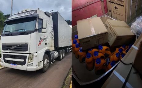 RECUPERADO - Caminhão roubado com doações ao RS é encontrado no PR FOTO FONTE DE MATÉRIA