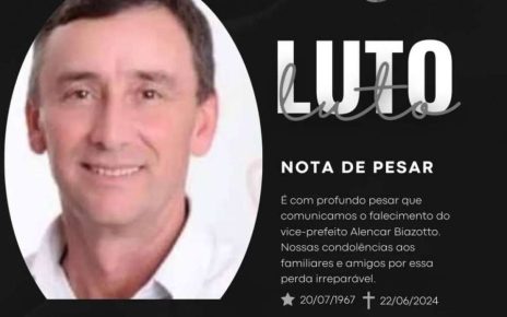 Vice-prefeito morre aos 56 anos de infarto - SAIBA MAIS