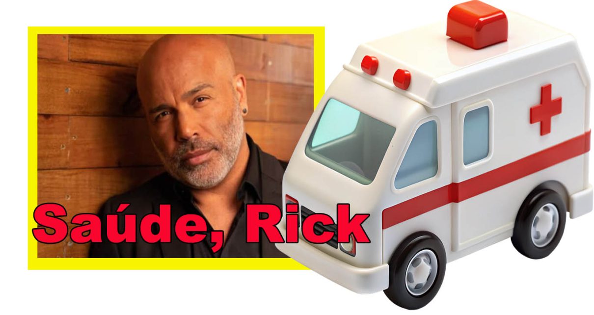 cantor rick passa mal durante show e levado a hospital