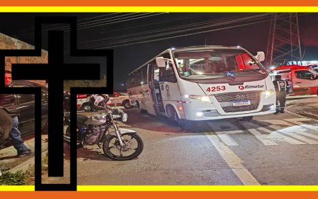 Passageira de ônibus de 43 anos morre ao passar mal ao presenciar acidente com moto, em Curitiba foto via curitiba RMC notícias no facebook link na materia