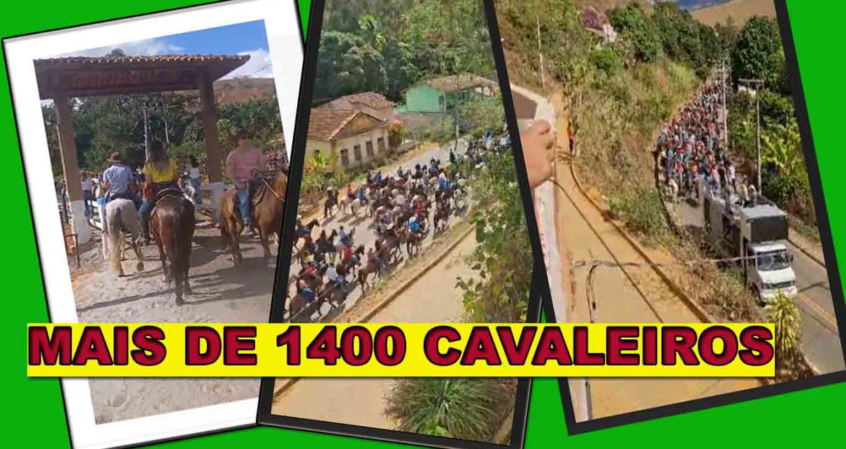 VÍDEOS - Em Acioli (ES), cavalgada bate record de participantes