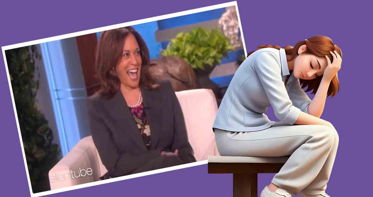 Kamala Harris ri sobre o assassinato de Trump fotos Pixabay e captura de tela Ellen