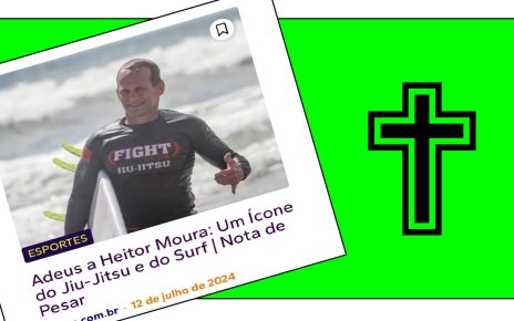 LUTO NO ESPORTE - Morre Heitor Moura, lenda do Jiu-Jitsu, de mal súbito - SAIBA MAIS