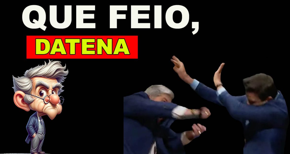 Datena agride Pablo Marçal com cadeirada durante debate em São Paulo