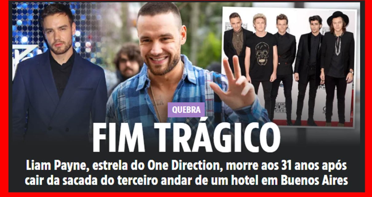 O EX-membro do One Direction Liam Payne morreu na Argentina após supostamente cair da sacada de seu hotel. O astro pop estava em Buenos Aires para a turnê do amigo Niall Horan quando tragicamente caiu do terceiro andar esta tarde, relata o TMZ.