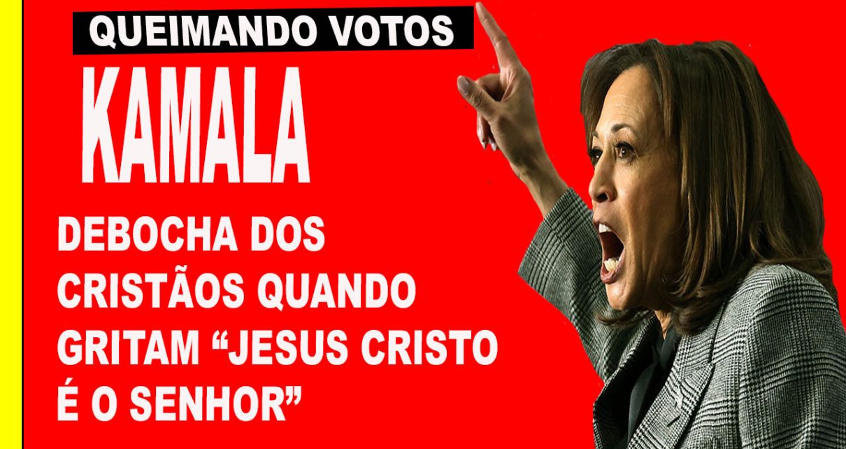 KAMALA DEBOCHA e afirma que pessoas “estão no comício errado” após exaltarem Jesus; VEJA