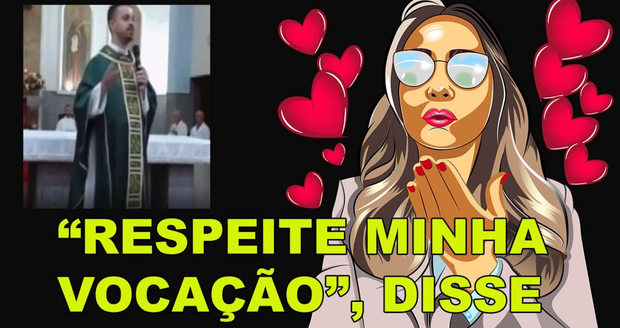 PADRE DENUNCIA FIÉL mandando beijos durante missa