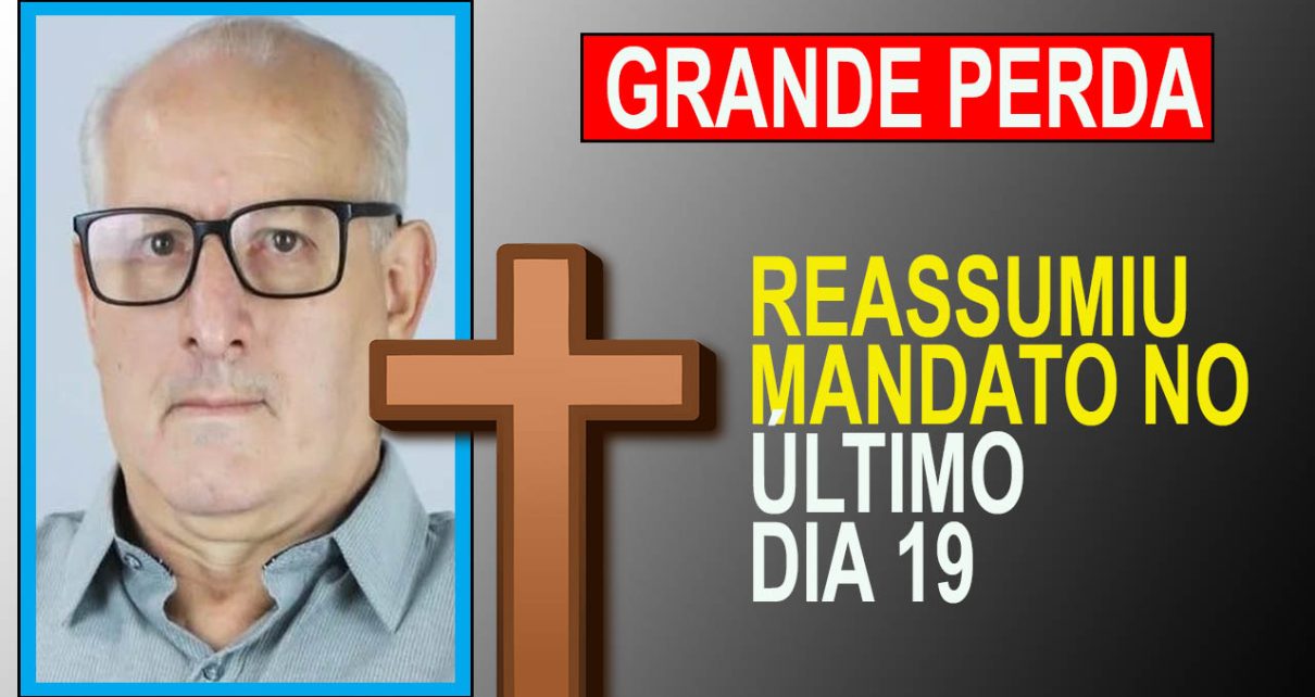 A MORRE O vereador Antonio Acordi FOTO REPRODUÇÃO FACEBOOK