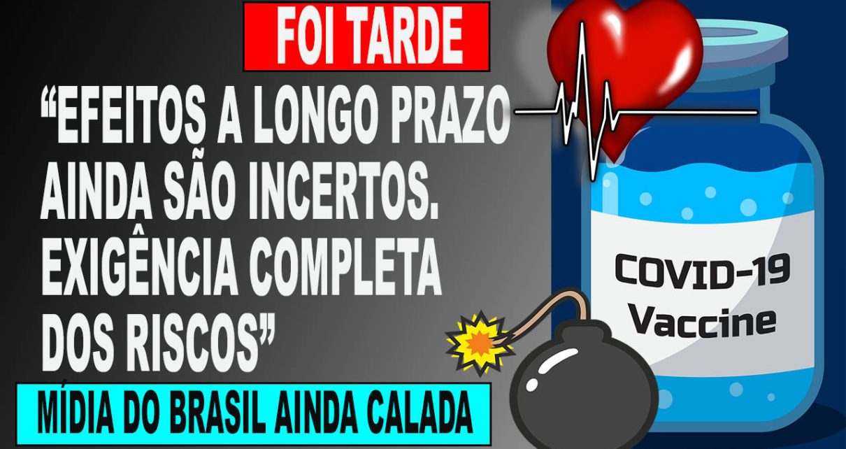 PFIZER E MODERNA são forçadas a atualizar os rótulos das vacinas contra COVID-19 após FDA confirmar que o risco de inflamação cardíaca é maior em adolescentes do sexo masculino