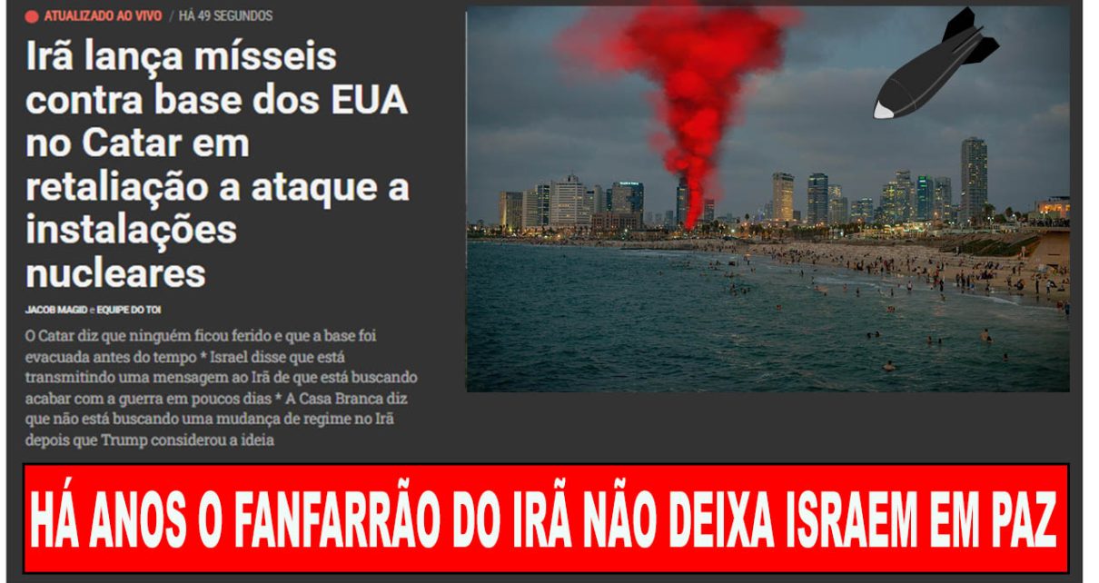 Irã lança mísseis contra base dos EUA no Catar em retaliação a ataque a instalações nucleares
