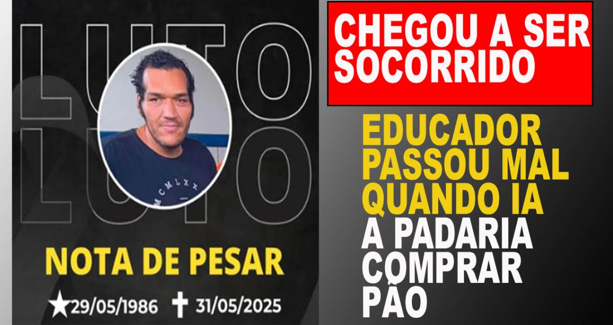 O professor Tiago Silva dos Santos, de 39 anos,