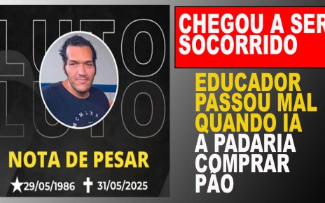 O professor Tiago Silva dos Santos, de 39 anos,