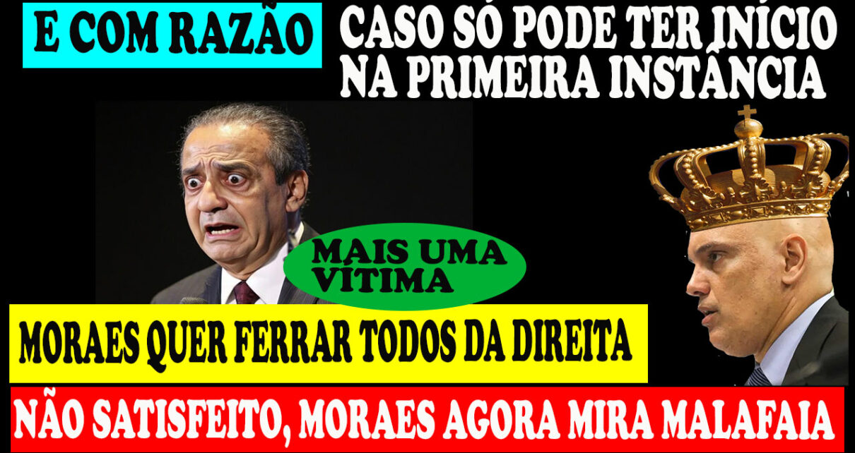 MORAES DETERMINA que Malafaia apresente defesa por suposta calúnia a comandante do Exército; Malafaia usou sua liberdade de expressão, nada mais