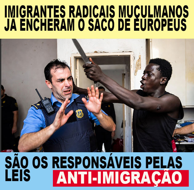 A notícia se refere ao caso de um migrante da Gâmbia que esfaqueou um subinspetor da Polícia