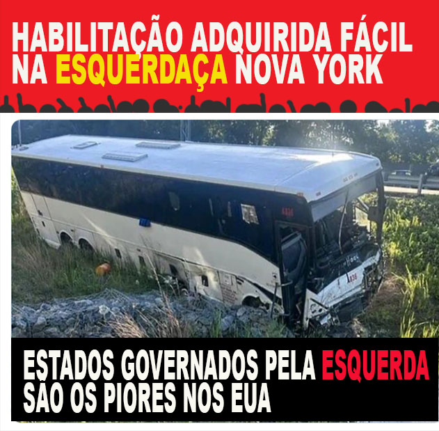 HORROR: Motorista de ônibus que causou acidente fatal na Virgínia, matando cinco pessoas, era imigrante e NÃO FALA INGLÊS