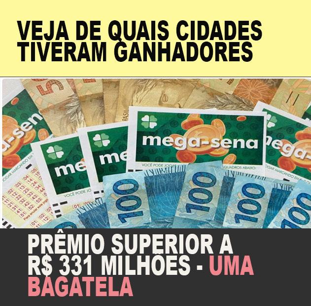 MEGA-SENA - As apostas capixabas estão distribuídas em cinco municípios do estado