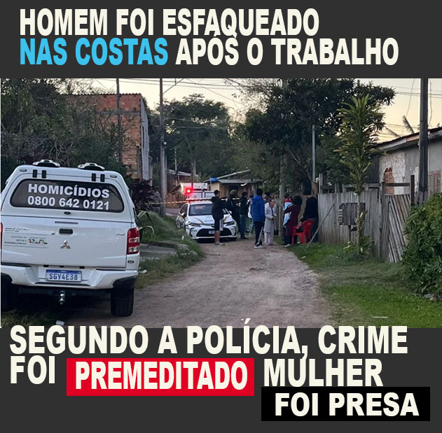 Mulher mata companheiro a facadas em Alvorada