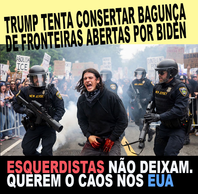 Um marginal de esquerda recebe o troco instantaneamente após agredir a polícia estadual de Nova Jersey durante um protesto contra o ICE: "Eles atiraram no meu pênis!"