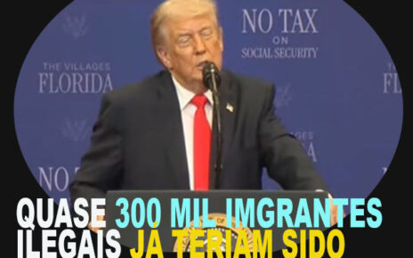 Trump anuncia a remoção de quase 300 mil imigrantes ilegais dos cadastros da Previdência Social Nobel Peace Prize for Donald Trump and Benjamin Netanyahu FOTO REPRODUÇAO DE TELA YOUTUBE