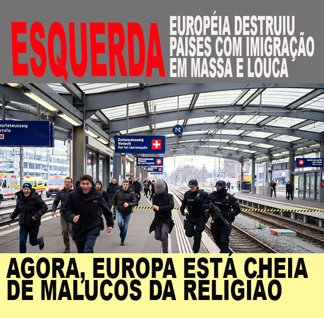 O Departamento de Segura com faca gritando “Allahu Akbar” em estação de trem suíça deixa 3 feridos e reacende temores de segurança em toda a Europa
