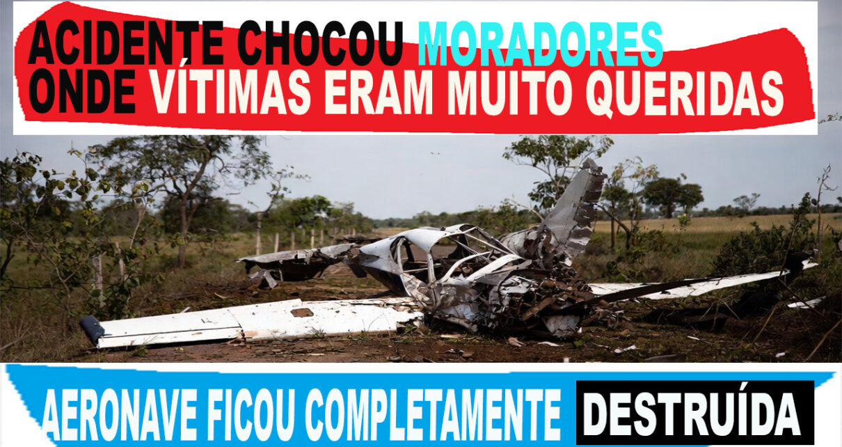 ACIDENTE 2 - avião cai e mata avô e neto em Rio Verde (GO)