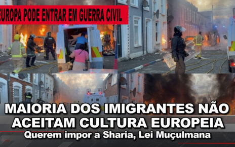 BARRIL DE PÓLVORA - Irlanda do Norte entra em erupção após imigrante sudanês ser acusado de brutal esfaqueamento — casas de imigrantes são incendiadas enquanto multidões enfurecidas tomam Belfast (VÍDEO)