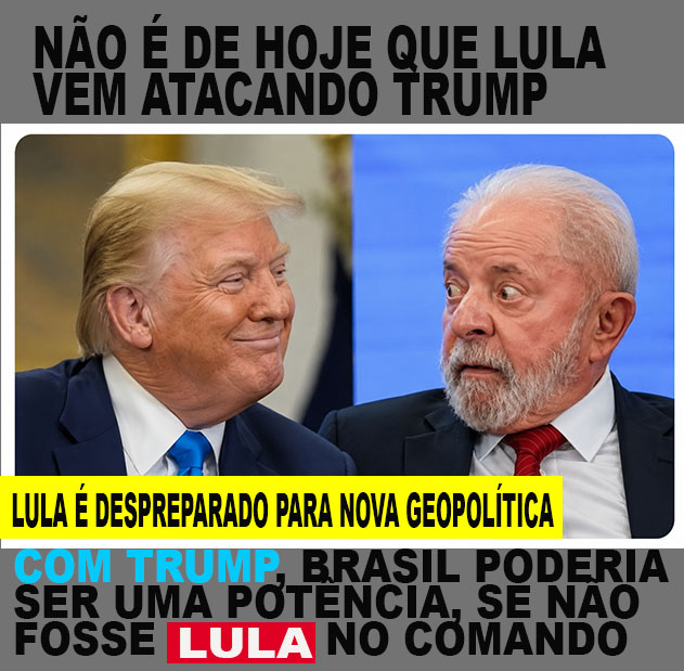 LULA ataca Trump e Rubio e causa crise diplomática; LULA QUER JOGAR SEU FRACASSO DIPLOMÁTICO PARA CIMA DE FLÁVIO; LULA JÁ OFENDEU TRUMP COMPARANDO-O AO NAZISMO - VÍDEO