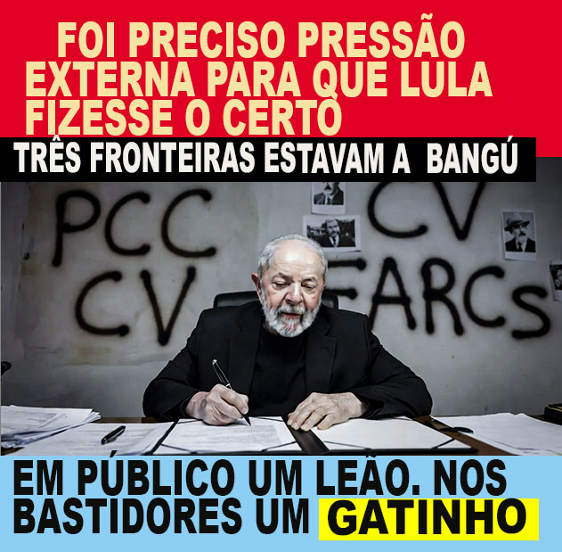 Trump Apertou e Lula CEDEU foto criação grock
