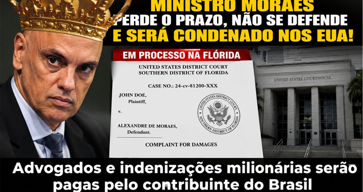 moraes perde prazo em processo na flórida foto chatgpt