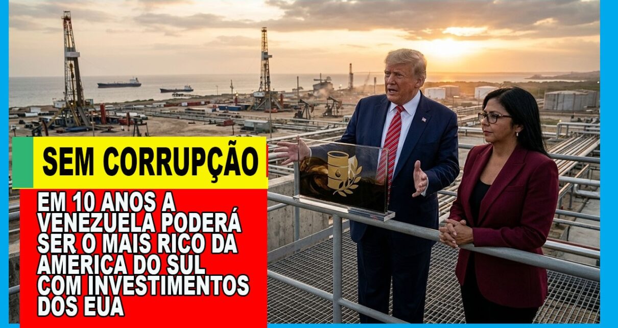 Trump anuncia o maior acordo petrolífero da história com a Venezuela. FOTO CRIAÇÃO GEMINI
