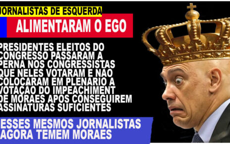 INTERNADO - jornalistas dizem ao vivo que ministro Moraes tem de ser "internado" por causa de suas ações - FOI A IMPRENSA E CORRUPTOS PRESIDENTES DE CONGRESSO QUE CRIARAM O "SALVADOR DA DEMOCRACIA"