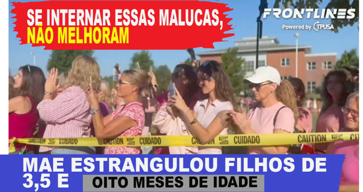 MULHERES DESEQUILIBRADAS esquerdistas liberais se reúnem em frente ao tribunal para apoiar Lindsay Clancy, mãe acusada de estrangular seus três filhos até a morte