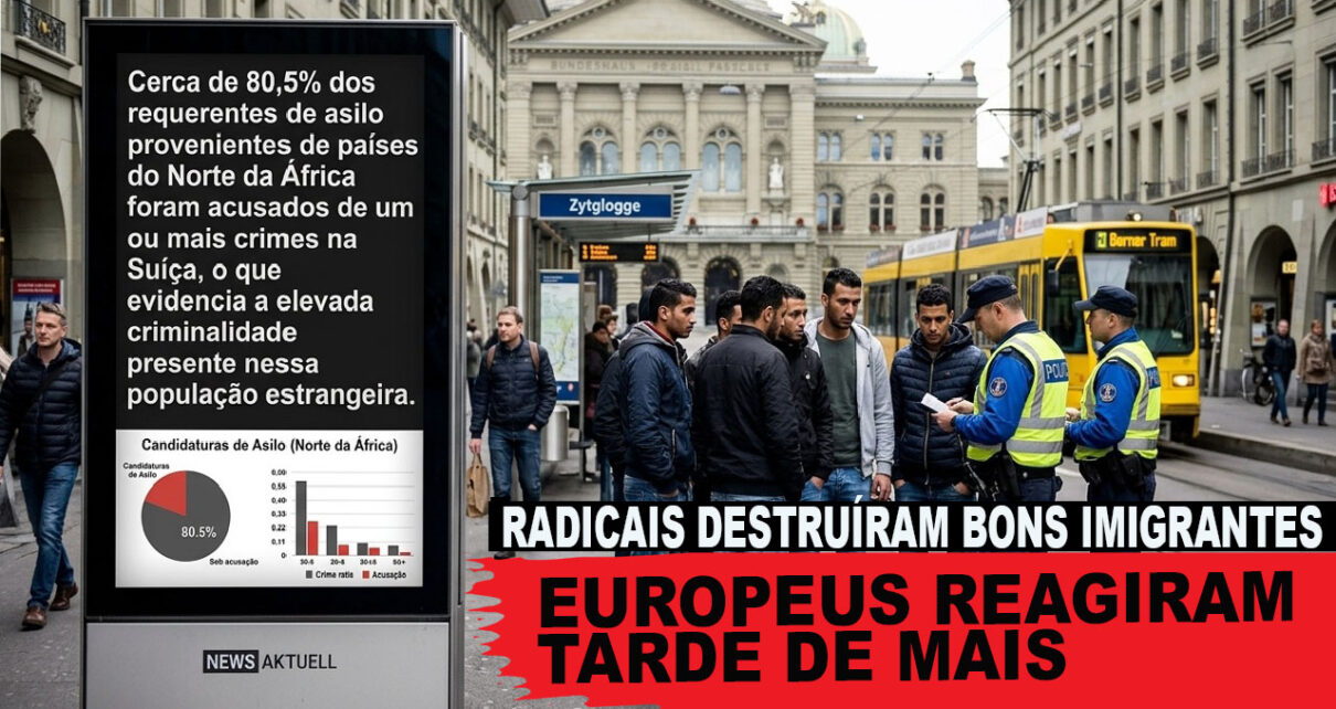 IMIGRAÇÃO - Suíça: 80% dos requerentes de asilo do Norte da África foram acusados ​​de um ou mais crimes