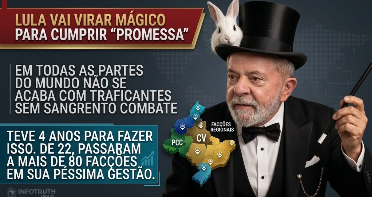 No RJ, Lula diz que, se reeleito, vai retirar facções e devolver território sem 'matar 100, 200' - Gloriosos policiais devem estar dando risadas pois lidam com a dura realidade