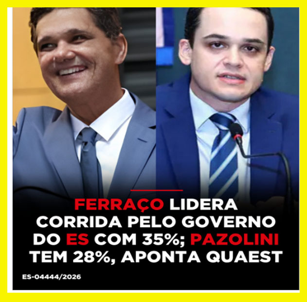 GOVERNADOR ES - Ricardo Ferraço venceria 2º turno no ES em todos os cenários testados, aponta Quaest