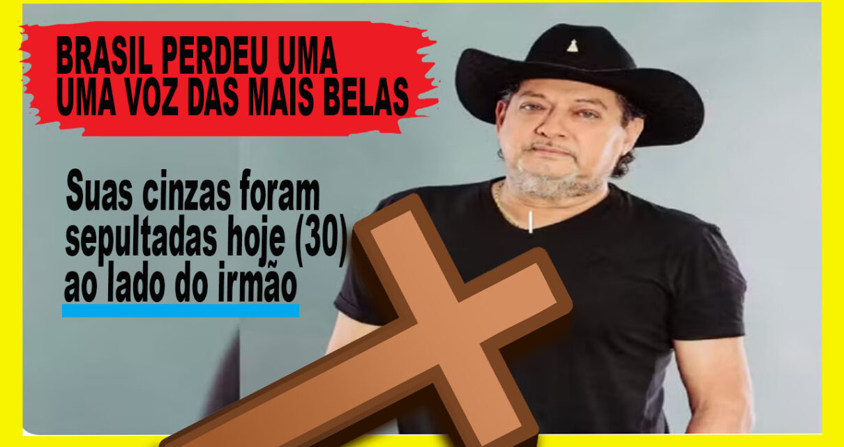 s cinzas do cantor sertanejo Lucas, da dupla com Matheus,