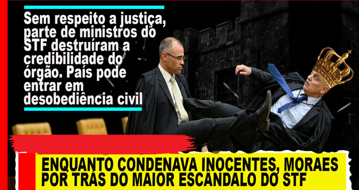 A Mendonça pede a Fachin afastamento imediato de Moraes do STF FOTOS CRIAÇÃO IA GEMINI E COROA PIXABAY