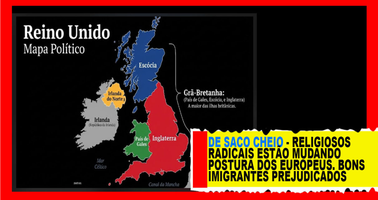 Escócia País de Gales e Irlanda do Norte assinarão acordo com o objetivo de desmembrar o Reino Unido e retornar à União Europeia FOTO GE,MINI IA