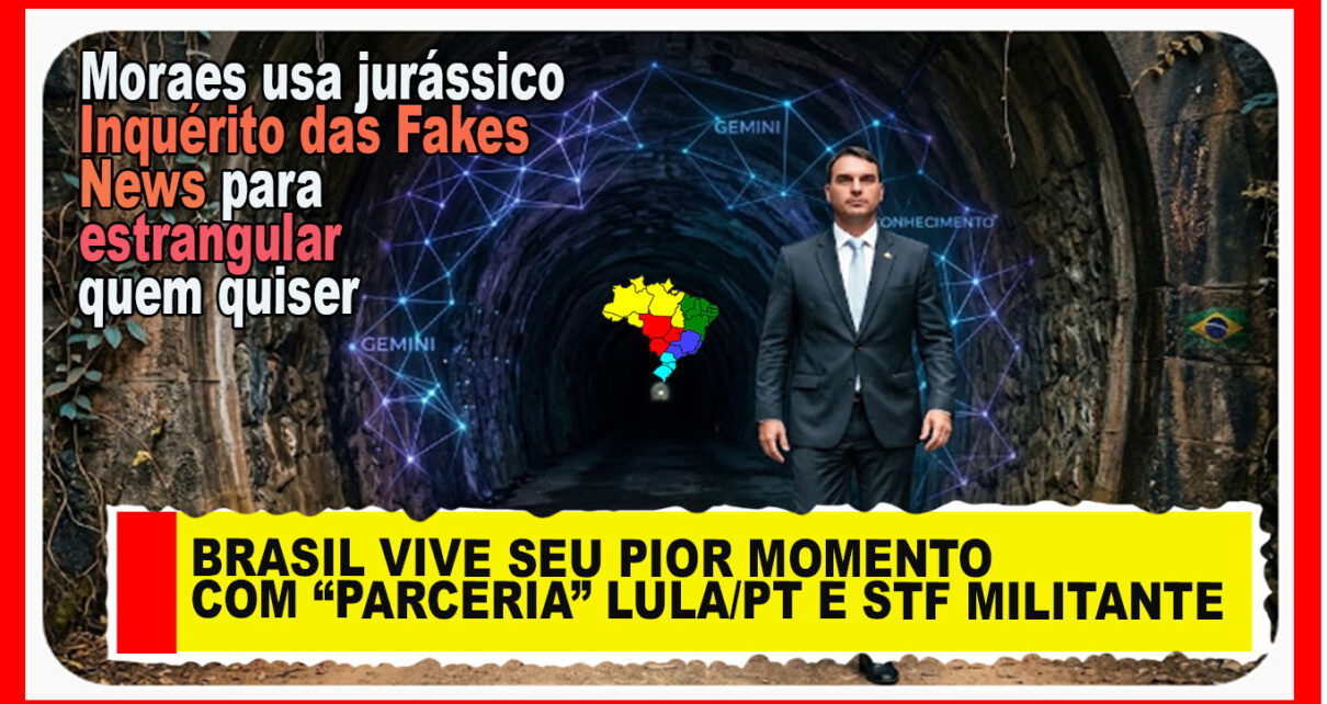 FIM Luz no fim do túnel diz Flávio sobre fala de Fachin a respeito do STF fotos IA gemini e pixabay