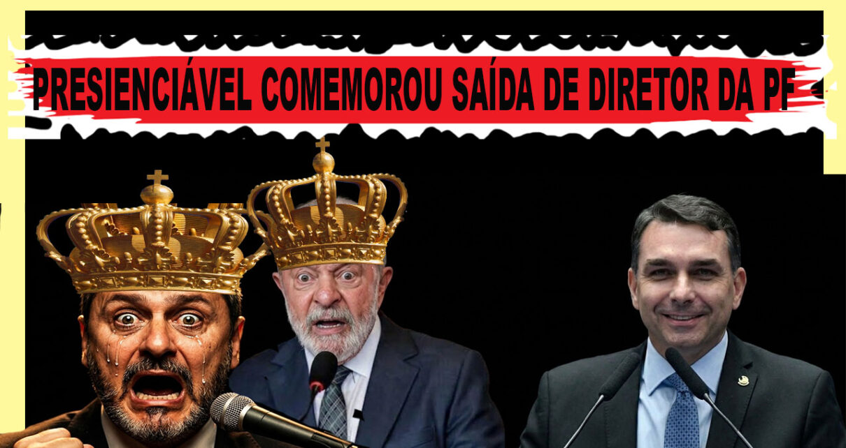 Flávio Bolsonaro chama Andrei de cupincha de Lula e comemora afastamento FOTO GERADA POR iA GEMINI E COROA PIXABAY