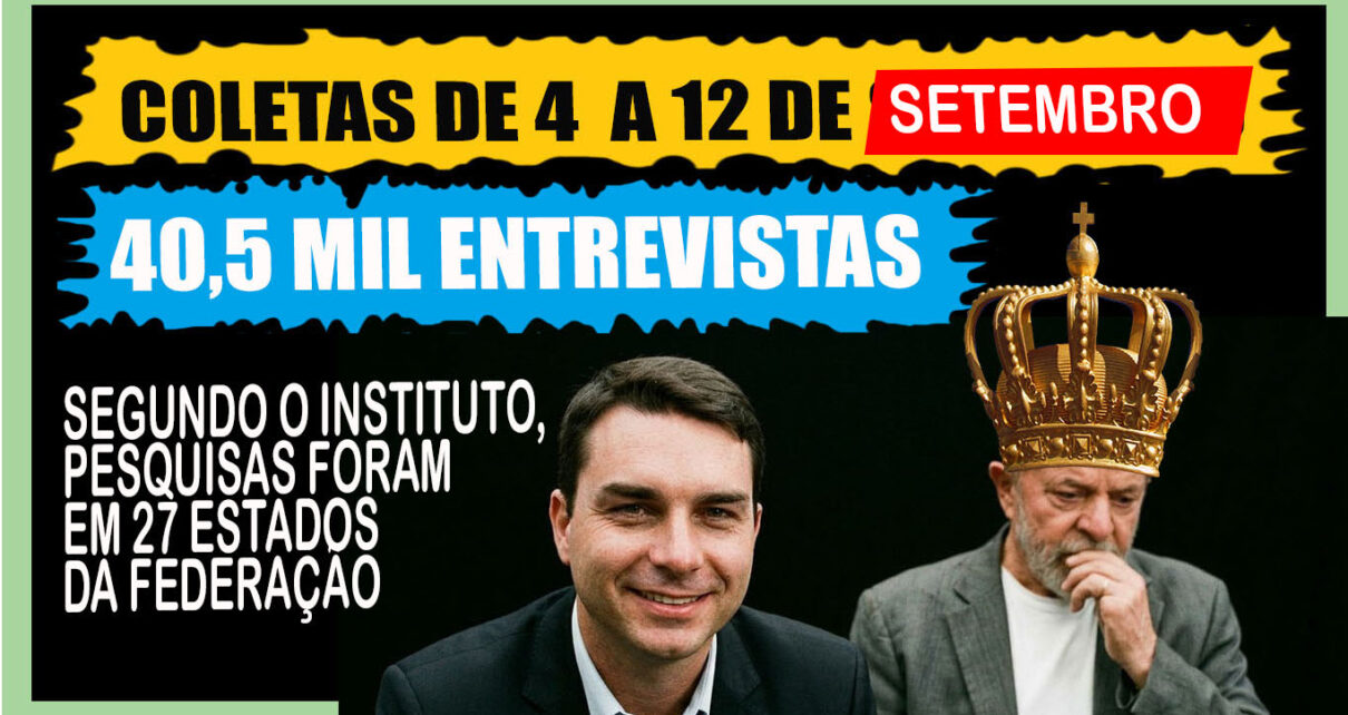 FLÁVIO APARECE à frente de Lula em levantamento nacional do Veritá