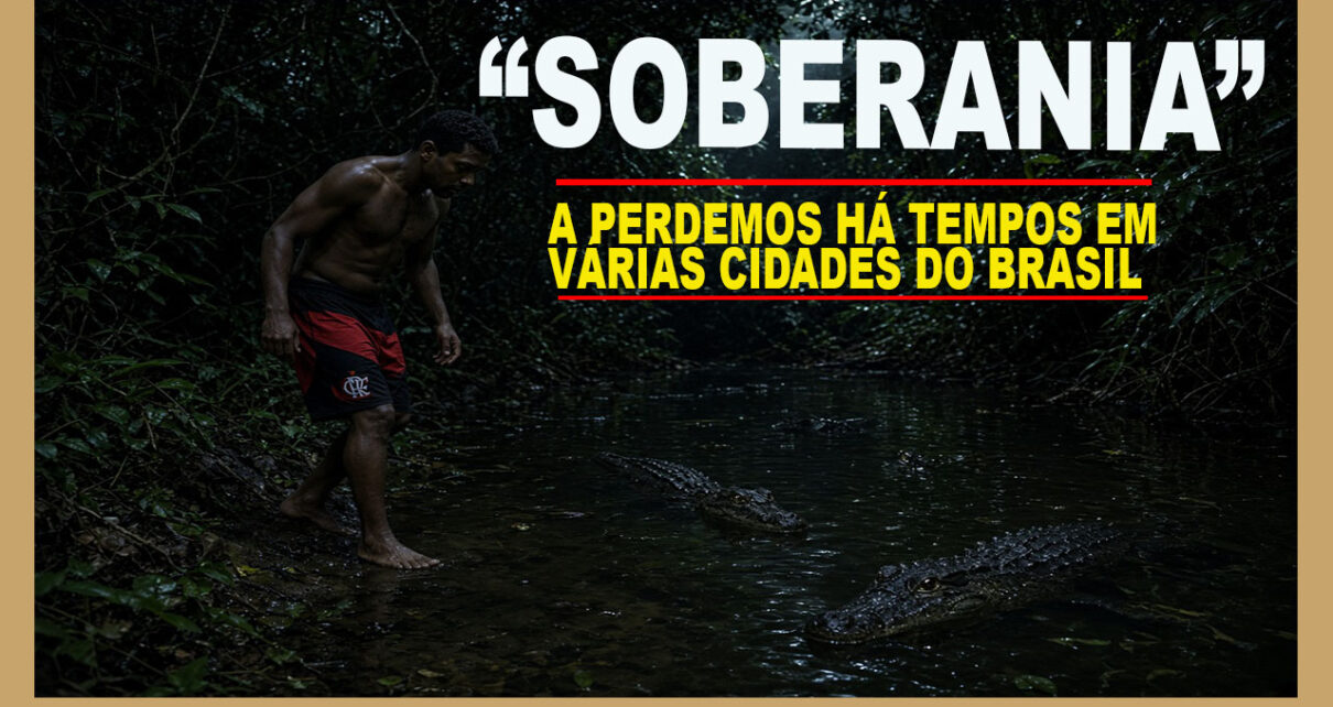 SOBERANIA - narco terroristas no Rio obrigam homem a mergulhar em rio com jacarés - VÍDEO FOTO ILUSTRATIVA GROCK
