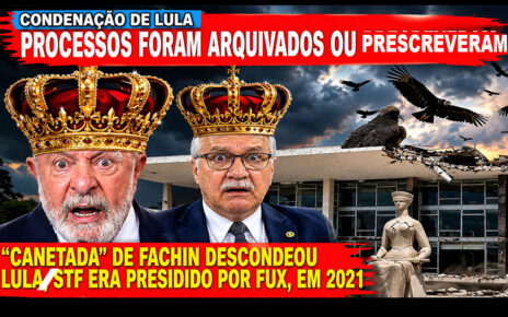FACHIN AFIRMA que só presidência do STF poderia decidir sobre Andrei; EM 2021 FACHIN DESCONDEOU LULA NA PRESIDÊNCIA DE FUX