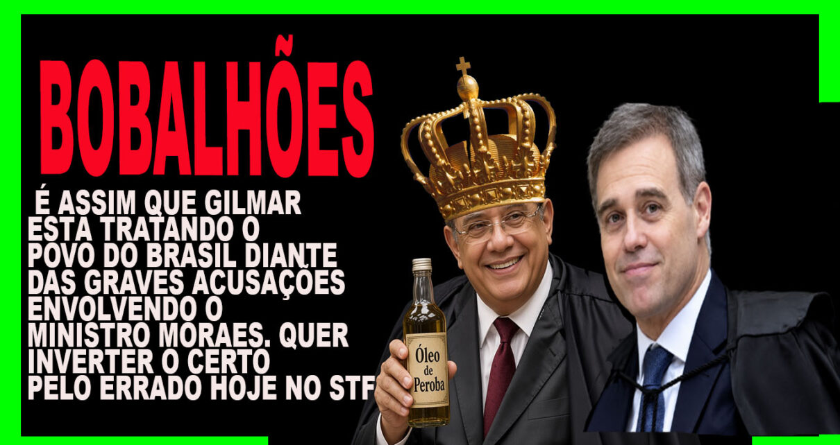 "ATÉ A MÁFIA TEM ÉTICA", diz Gilmar sobre atuação de Mendonça no STF, NA TENTATIVA DE DESQUALIFICAR O CERTO E DE INTERESSE PÚBLICO